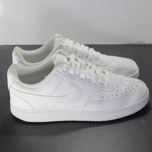 Nike Court Vision Low Size 8 Womens 005383 Triple White Casual Sneakers Shoes